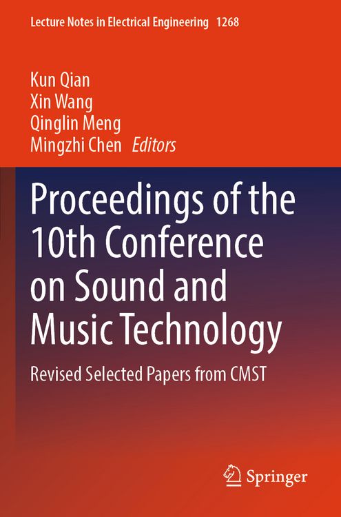 Produktbild: Proceedings of the 10th Conference on Sound and Music Technology