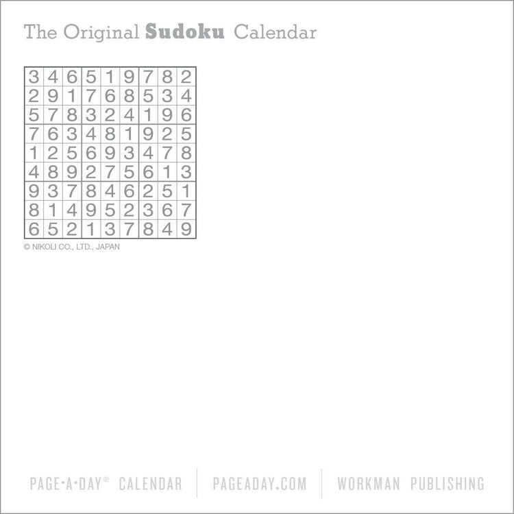 Produktbild: Original Sudoku Page-A-Day(r) Calendar 2026
