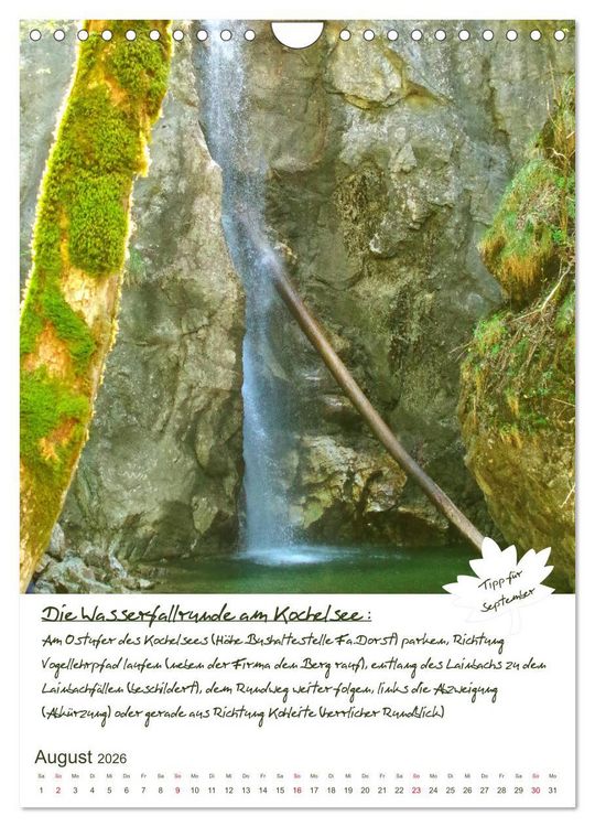 Produktbild: Dahoam erleben! Einmalige Wander-und Naturerlebnisse in Oberbayern (Wandkalender 2026 DIN A4 hoch), CALVENDO Monatskalender