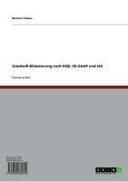 Produktbild: Goodwill-Bilanzierung nach HGB, US-GAAP und IAS