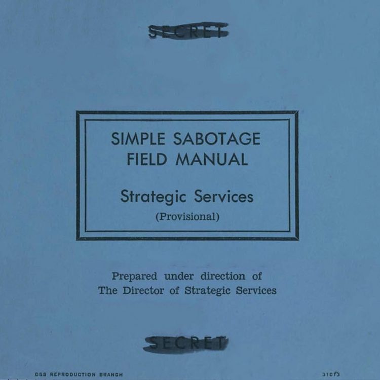 Produktbild: Simple Sabotage Field Manual