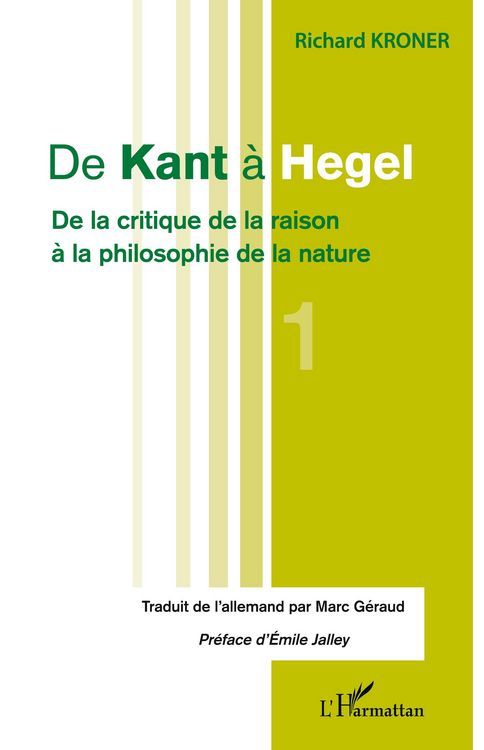 Produktbild: De Kant &agrave; Hegel (Tome 1)