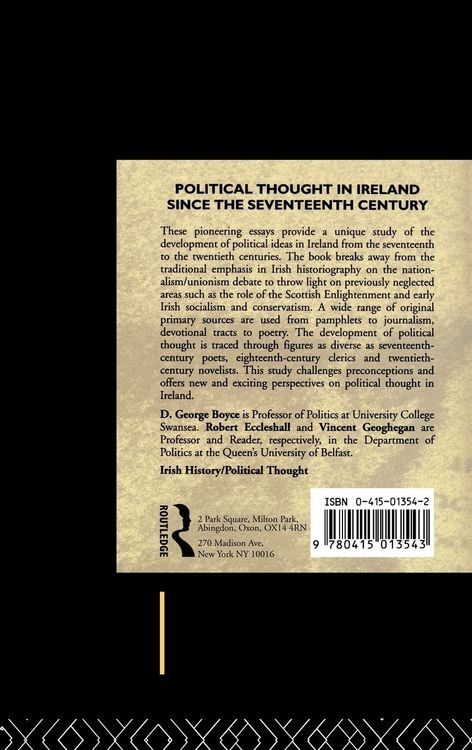 Produktbild: Political Thought in Ireland Since the Seventeenth Century