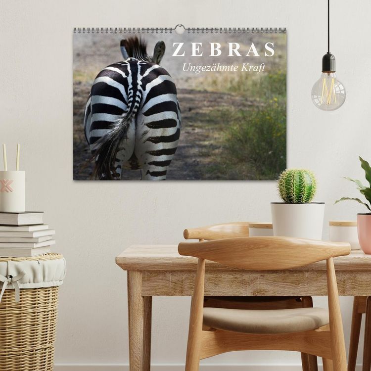 Produktbild: Zebras - Ungez&auml;hmte Kraft (Wandkalender 2026 DIN A3 quer), CALVENDO Monatskalender