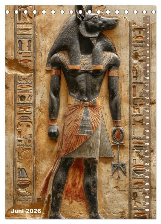 Produktbild: &Auml;gyptische Algorithmen - K&uuml;nstliche Intelligenz trifft auf das alte &Auml;gypten (Tischkalender 2026 DIN A5 hoch), CALVENDO Monatskalender