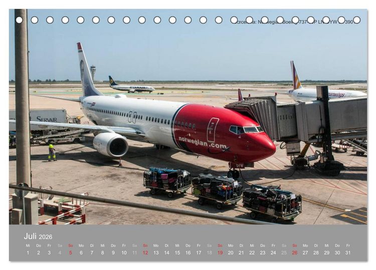 Produktbild: Flugzeuge im Auge der Kamera (Tischkalender 2026 DIN A5 quer), CALVENDO Monatskalender