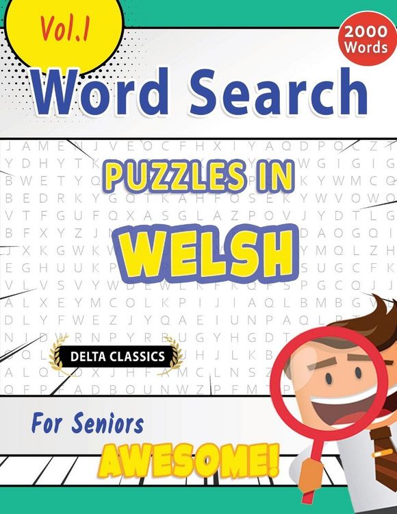Produktbild: Word Search Puzzles in Welsh For Seniors - Awesome! Vol.1 - Delta Classics