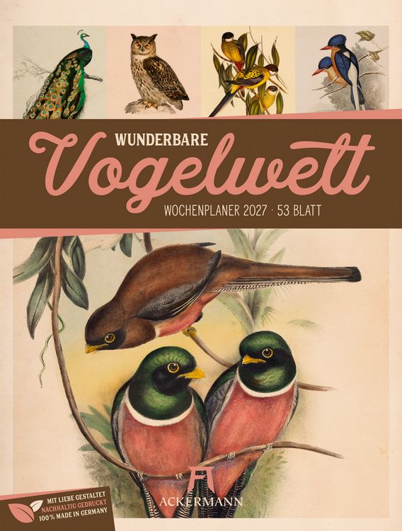 Produktbild: Wunderbare Vogelwelt Wochenplaner Kalender 2027