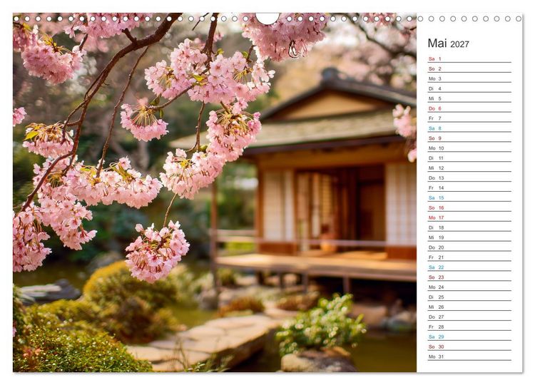 Produktbild: Japanische Kirschbl&uuml;te (Wandkalender 2027 DIN A3 quer), CALVENDO Monatskalender