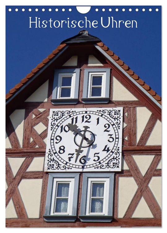 Produktbild: Historische Uhren (Wandkalender 2026 DIN A4 hoch), CALVENDO Monatskalender
