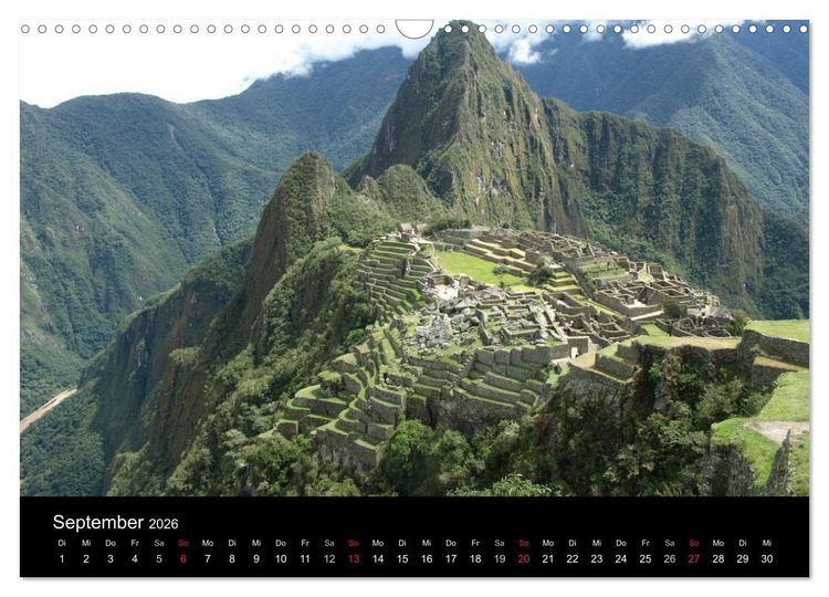 Produktbild: Machu Picchu - Die Stadt in den Wolken (Wandkalender 2026 DIN A3 quer), CALVENDO Monatskalender