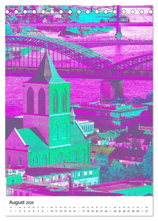 Produktbild: K&ouml;ln "in Hochform" (Tischkalender 2026 DIN A5 hoch), CALVENDO Monatskalender