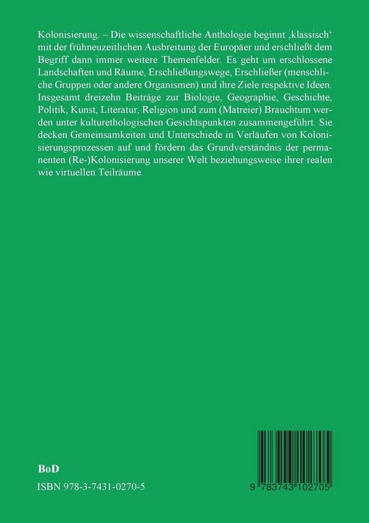 Produktbild: Kolonisierung