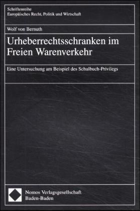 Produktbild: Urheberrechtsschranken im Freien Warenverkehr
