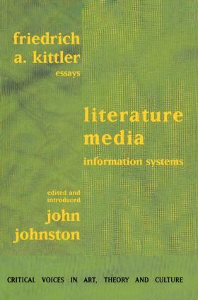 Produktbild: Kittler, F: Literature, Media, Information Systems