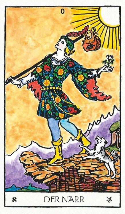 Produktbild: Das Weiser-Tarot - Tarot von A.E. Waite in den urspr&uuml;nglichen Aquarellfarben (78 Karten illustriert von Pamela Colman Smith mit Booklet)
