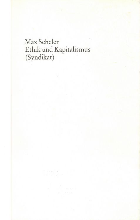 Produktbild: Ethik und Kapitalismus