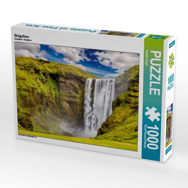 Produktbild: CALVENDO Puzzle Sk&oacute;gafoss | 1000 Teile Lege-Gr&ouml;&szlig;e 64x48cm Foto-Puzzle f&uuml;r gl&uuml;ckliche Stunden