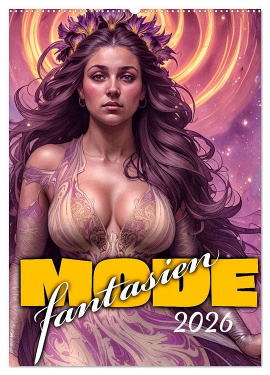 Produktbild: Modefantasien (Wandkalender 2026 DIN A2 hoch), CALVENDO Monatskalender