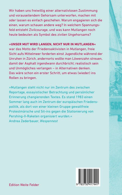 Produktbild: Wird unser Mut langen?