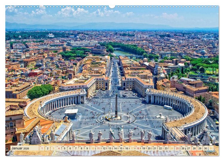Produktbild: Reise durch Italien Vatikan (Wandkalender 2026 DIN A2 quer), CALVENDO Monatskalender