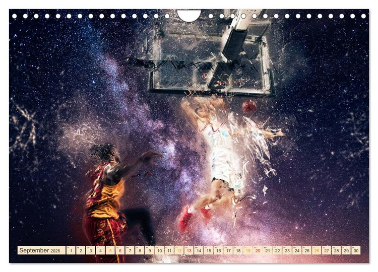 Produktbild: Basketball extrem (Wandkalender 2026 DIN A4 quer), CALVENDO Monatskalender