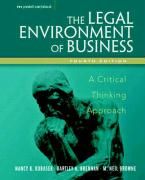 Produktbild: Legal Environment of Business:A Critical Thinking Approach
