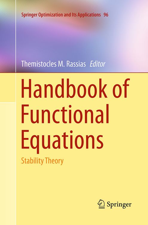 Produktbild: Handbook of Functional Equations