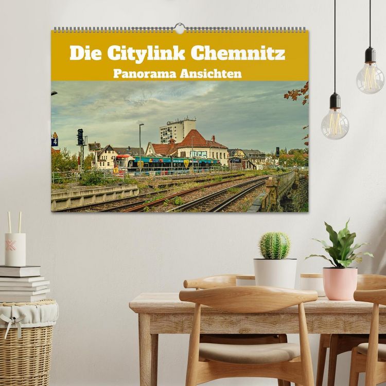 Produktbild: Die Citylink Chemnitz Panorama Ansichten (Wandkalender 2026 DIN A2 quer), CALVENDO Monatskalender