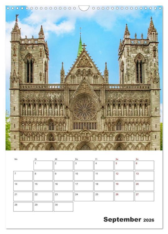 Produktbild: Norwegens K&uuml;stenst&auml;dte - Reiseplaner (Wandkalender 2026 DIN A3 hoch), CALVENDO Monatskalender