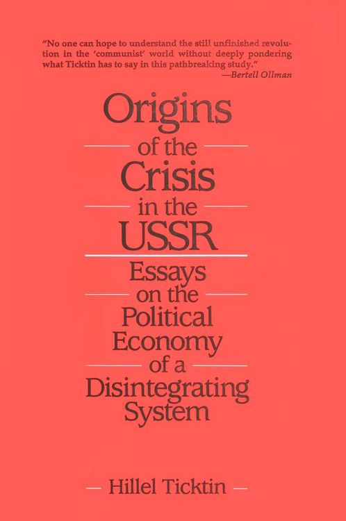 Produktbild: Origins of the Crisis in the U.S.S.R.