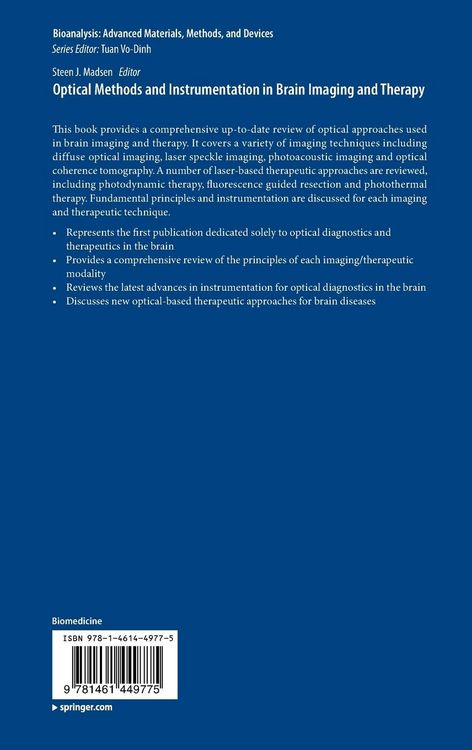 Produktbild: Optical Methods and Instrumentation in Brain Imaging and Therapy