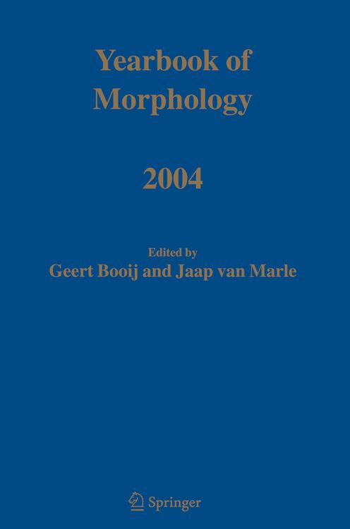 Produktbild: Yearbook of Morphology 2004