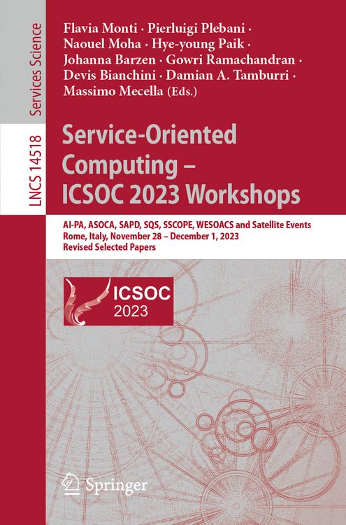 Produktbild: Service-Oriented Computing &ndash; ICSOC 2023 Workshops