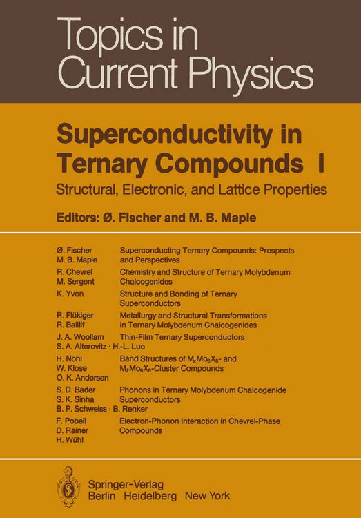 Produktbild: Superconductivity in Ternary Compounds I