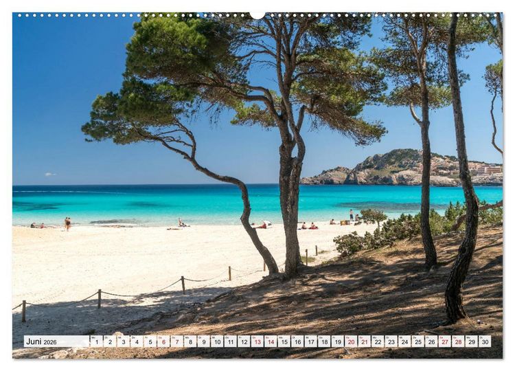 Produktbild: Traumstr&auml;nde auf Mallorca (hochwertiger Premium Wandkalender 2026 DIN A2 quer), Kunstdruck in Hochglanz