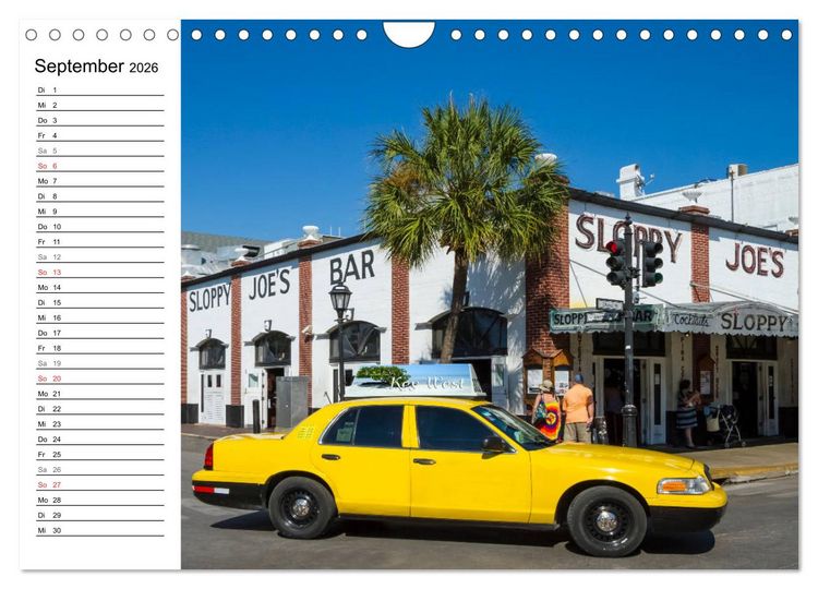 Produktbild: FLORIDA KEYS und KEY WEST Malerische Reiseroute (Wandkalender 2026 DIN A4 quer), CALVENDO Monatskalender