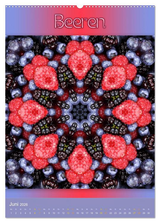 Produktbild: Kulinarische Mandalas (Wandkalender 2026 DIN A2 hoch), CALVENDO Monatskalender
