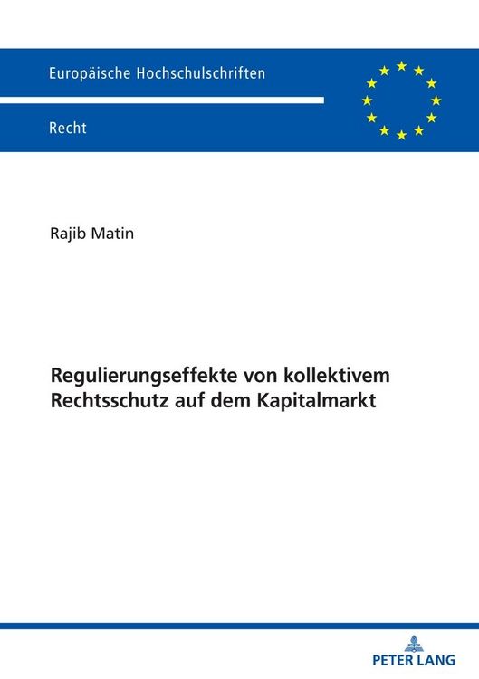 Produktbild: Regulierungseffekte von kollektivem Rechtsschutz auf dem Kapitalmarkt