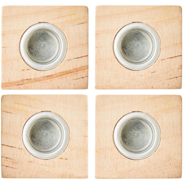 Produktbild: Mini Kerzenhalter W&uuml;rfel, 3 x 3 x 3 cm, 4 St&uuml;ck,