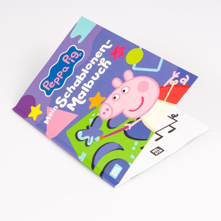 Produktbild: Peppa Wutz Ausmalbilder: Mein Schablonen-Malbuch