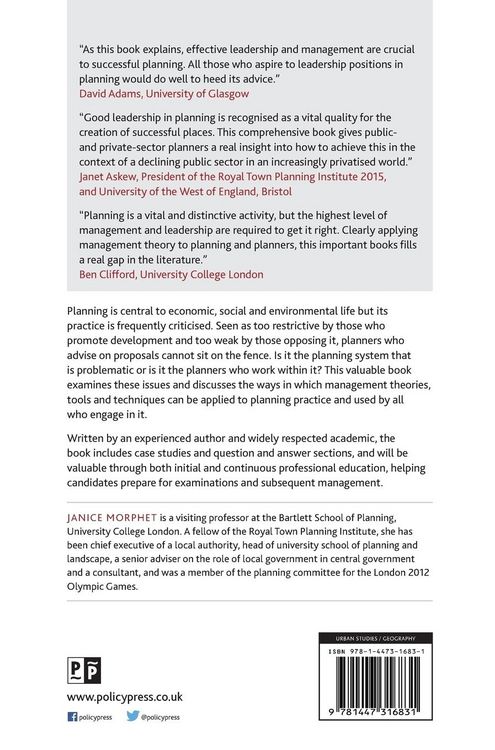 Produktbild: Applying leadership and management in planning