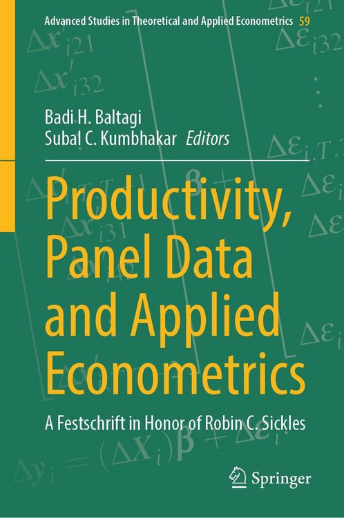 Produktbild: Productivity, Panel Data and Applied Econometrics