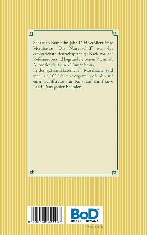 Produktbild: Das Narrenschiff