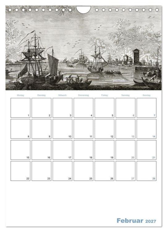 Produktbild: Segelschiffe - mit Planerfunktion (Wandkalender 2027 DIN A4 hoch), CALVENDO Monatskalender