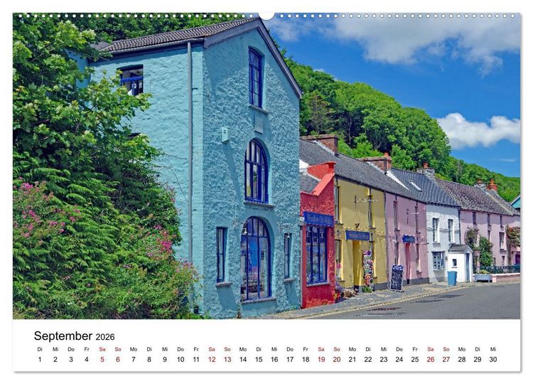 Produktbild: Cornwall und Wales (Wandkalender 2026 DIN A2 quer), CALVENDO Monatskalender