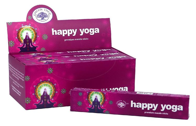 Produktbild: R&auml;ucherst&auml;bchen Green Tree "Happy Yoga" 15gr.