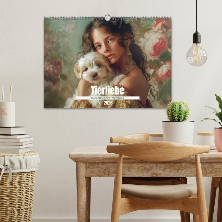 Produktbild: Tierliebe - In exotischer Umgebung (Wandkalender 2026 DIN A3 quer), CALVENDO Monatskalender