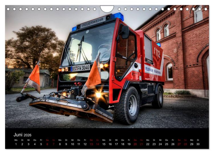 Produktbild: Berufsfeuerwehr Braunschweig (Wandkalender 2026 DIN A4 quer), CALVENDO Monatskalender