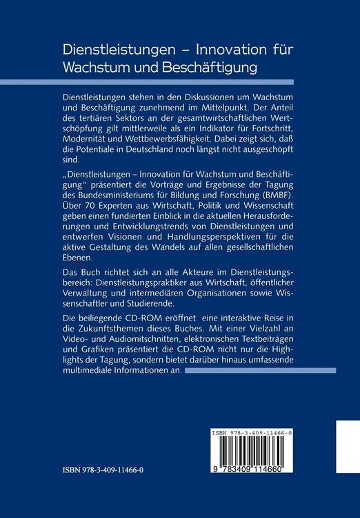 Produktbild: Dienstleistungen &mdash; Innovation f&uuml;r Wachstum und Besch&auml;ftigung